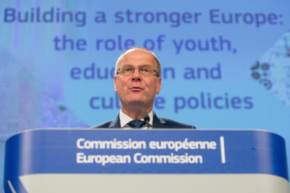 El comisario europeo de Educación, Cultura, Juventud y Deporte de la Unión Europea (UE), Tibor Navracsics