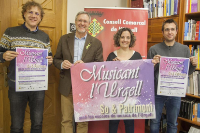 Presentación ayer en Tàrrega del primer ciclo ‘Musicant l’Urgell’, organizado por el consell comarcal.