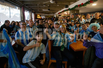 Així van celebrar els argentins de Lleida la victòria al Mundial de Qatar