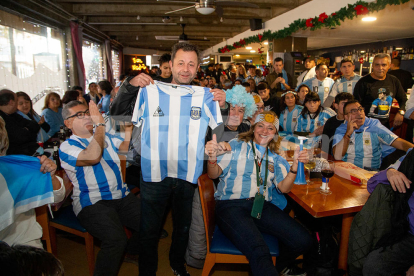 Així van celebrar els argentins de Lleida la victòria al Mundial de Qatar