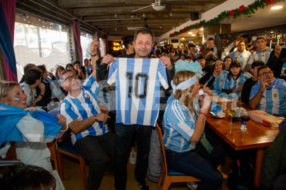 Així van celebrar els argentins de Lleida la victòria al Mundial de Qatar