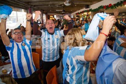 Així van celebrar els argentins de Lleida la victòria al Mundial de Qatar