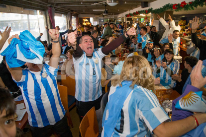 Així van celebrar els argentins de Lleida la victòria al Mundial de Qatar