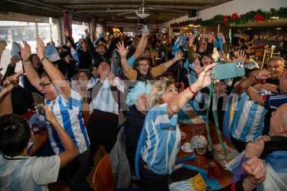 Així van celebrar els argentins de Lleida la victòria al Mundial de Qatar