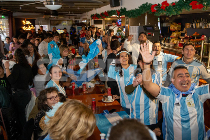 Així van celebrar els argentins de Lleida la victòria al Mundial de Qatar