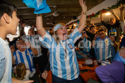 Així van celebrar els argentins de Lleida la victòria al Mundial de Qatar