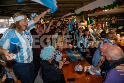 Així van celebrar els argentins de Lleida la victòria al Mundial de Qatar