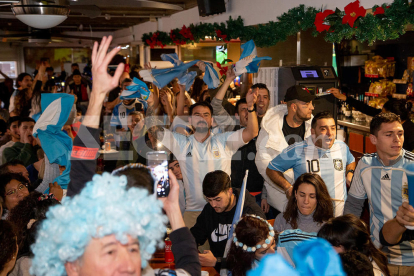 Así celebraron los argentinos de Lleida la victoria en el Mundial de Catar