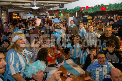 Així van celebrar els argentins de Lleida la victòria al Mundial de Qatar