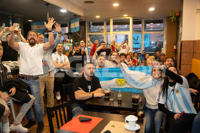 Així van celebrar els argentins de Lleida la victòria al Mundial de Qatar