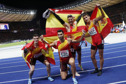 Diego García, María Pérez y Álvaro Martín sumaron tres medallas para el equipo español en la prueba de los 20 kilómetros marcha.