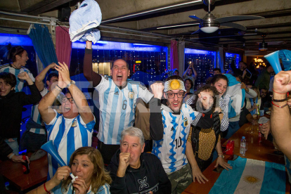 Així van celebrar els argentins de Lleida la victòria al Mundial de Qatar