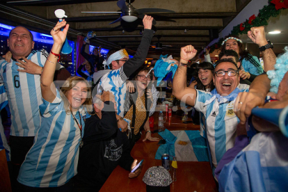 Així van celebrar els argentins de Lleida la victòria al Mundial de Qatar