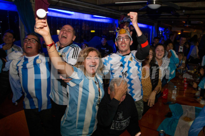 Així van celebrar els argentins de Lleida la victòria al Mundial de Qatar