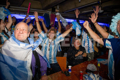 Així van celebrar els argentins de Lleida la victòria al Mundial de Qatar