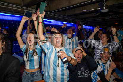 Així van celebrar els argentins de Lleida la victòria al Mundial de Qatar