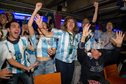 Així van celebrar els argentins de Lleida la victòria al Mundial de Qatar