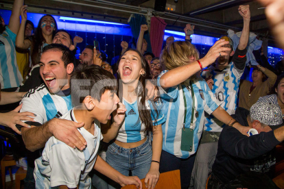 Així van celebrar els argentins de Lleida la victòria al Mundial de Qatar