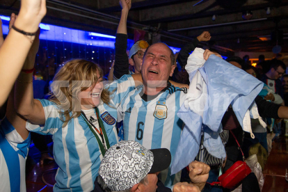 Así celebraron los argentinos de Lleida la victoria en el Mundial de Catar