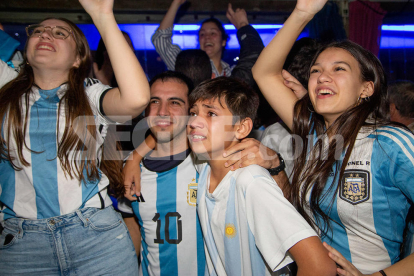 Així van celebrar els argentins de Lleida la victòria al Mundial de Qatar