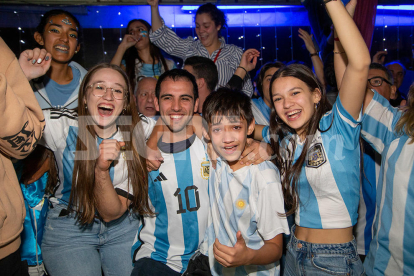 Així van celebrar els argentins de Lleida la victòria al Mundial de Qatar