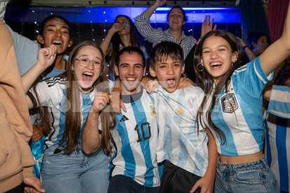 Així van celebrar els argentins de Lleida la victòria al Mundial de Qatar