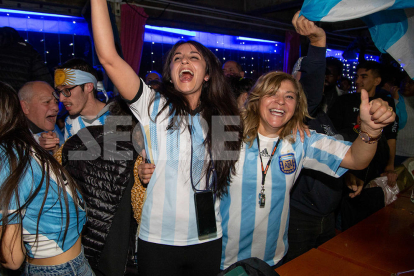 Així van celebrar els argentins de Lleida la victòria al Mundial de Qatar