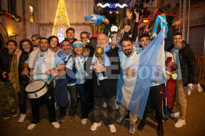 Així van celebrar els argentins de Lleida la victòria al Mundial de Qatar