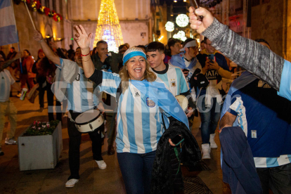 Així van celebrar els argentins de Lleida la victòria al Mundial de Qatar