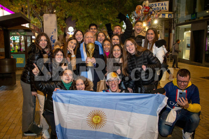 Així van celebrar els argentins de Lleida la victòria al Mundial de Qatar