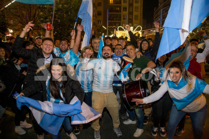 Així van celebrar els argentins de Lleida la victòria al Mundial de Qatar