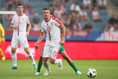 Sergej Milinkovic-Savic, durant l’últim amistós de Sèrbia abans de debutar al Mundial.