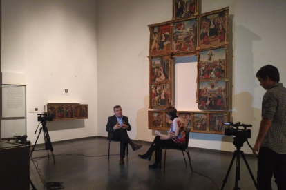 Glòria Farré entrevista Josep Giralt, director del Museu de Lleida.