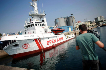 El barco insignia de la ONG Proactiva Open Arms en una imagen de archivo.