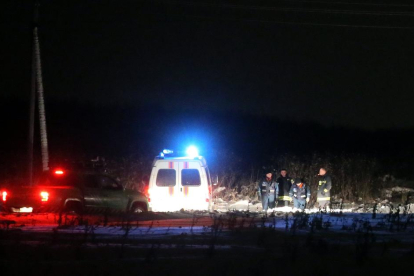 El avión se estrelló en las afueras de la capital rusa a los pocos minutos de despegar.