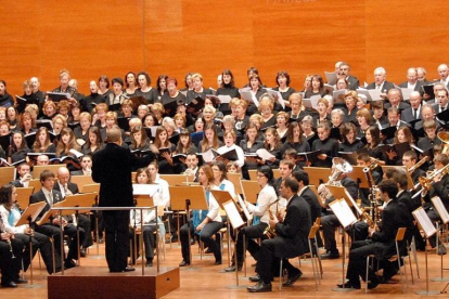 La Banda Municipal de Lleida en un dels seus concerts.