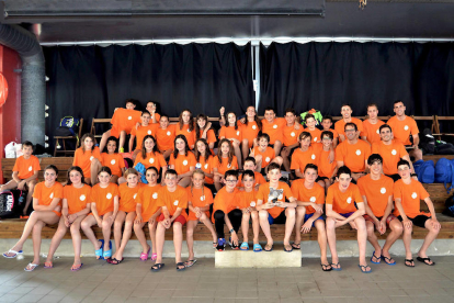 La selecció de Lleida de natació, segona a la final de delegacions