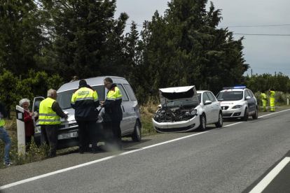 La N-240 en Lleida registró ayer otro accidente, pero sin heridos.