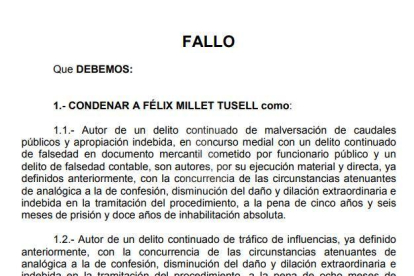 PDF: Consulta la sentència del 'cas Palau'