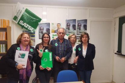 Membres del Sindicat d’Infermeria Satse de Lleida.