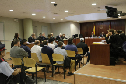 El juicio contra los 15 acusados se celebró a mediados de octubre en la Audiencia de Lleida. 
