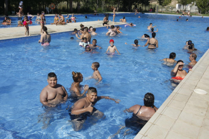 Las piscinas del barrio de Balàfia, a principios de agosto. 