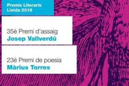Josep Ballester y Amadeu Vidal ganan los Premios Literarios de Lleida