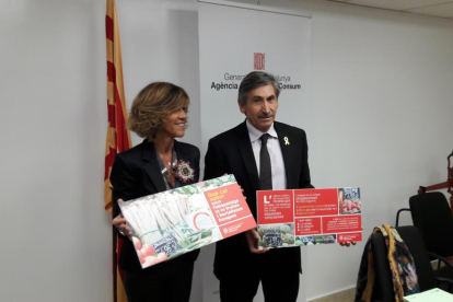 Elisabeth Abad i Ramon Alturo van presentar ahir a Lleida la campanya.