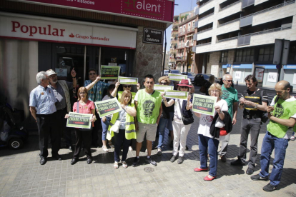 La concentración de la PAH de ayer en la ciudad de Lleida.