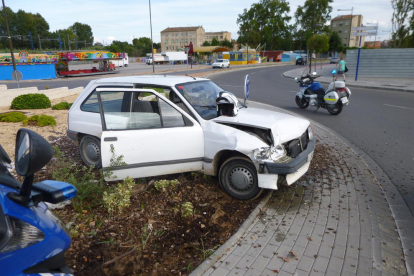 Imatge d’arxiu d’un cotxe robat a la ciutat de Lleida i que la Urbana va poder recuperar.