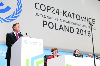 El president polonès, Andrzej Duda, a la Cimera del Clima.