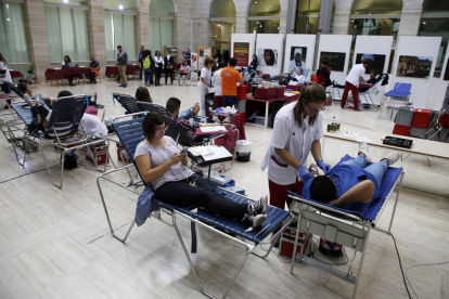 La Marató de Donants de Sang de Lleida assoleix els 400 participants