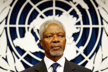 Imatge d’arxiu de l’exsecretari general de l’ONU i Nobel de la Pau, Kofi Annan.