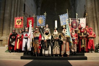 Relevo de cargos de Moros i Cristians de Lleida en el Mig Any Fester